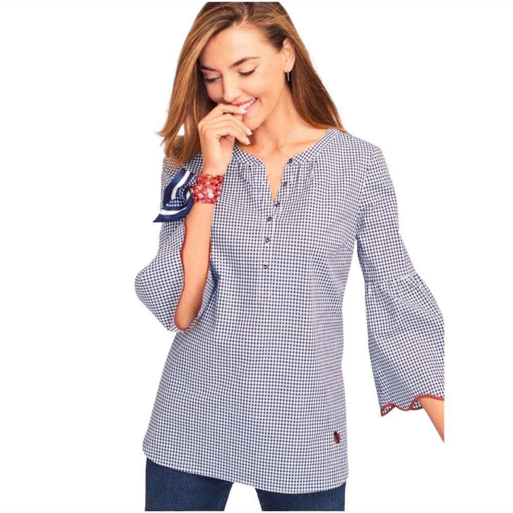 33-Oprah Magazine Collection Talbots Gingham Top